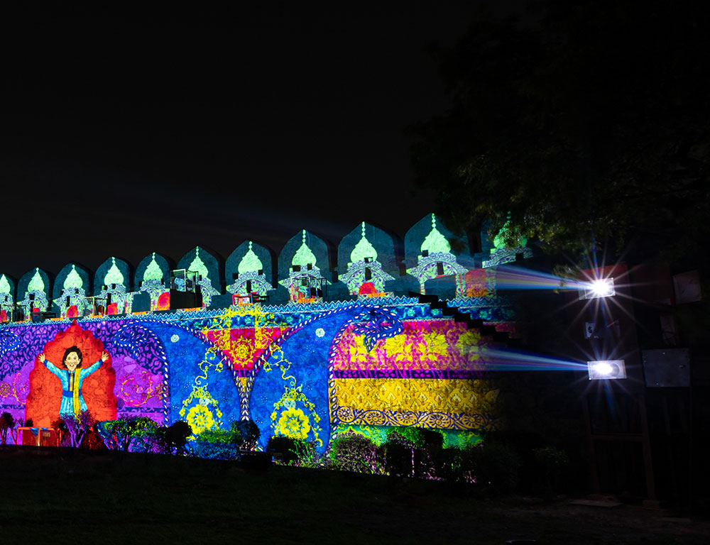 Digital Projection s’affiche en grand sur le fort de Jhansi en Inde