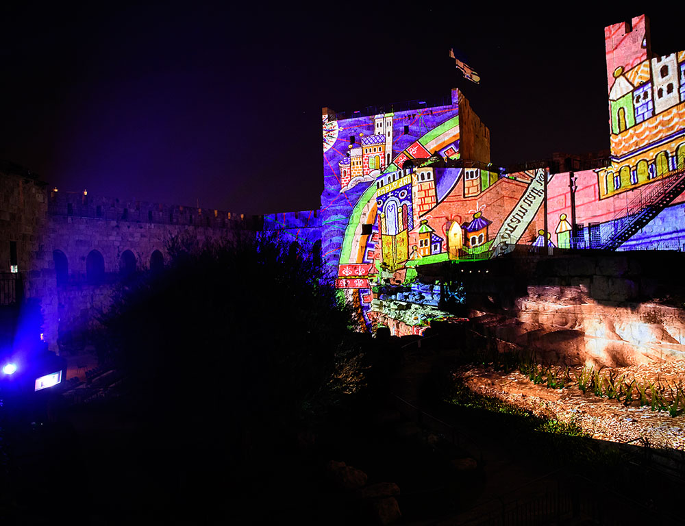 Projection Mapping at the Tower of David Museum in Jerusalem