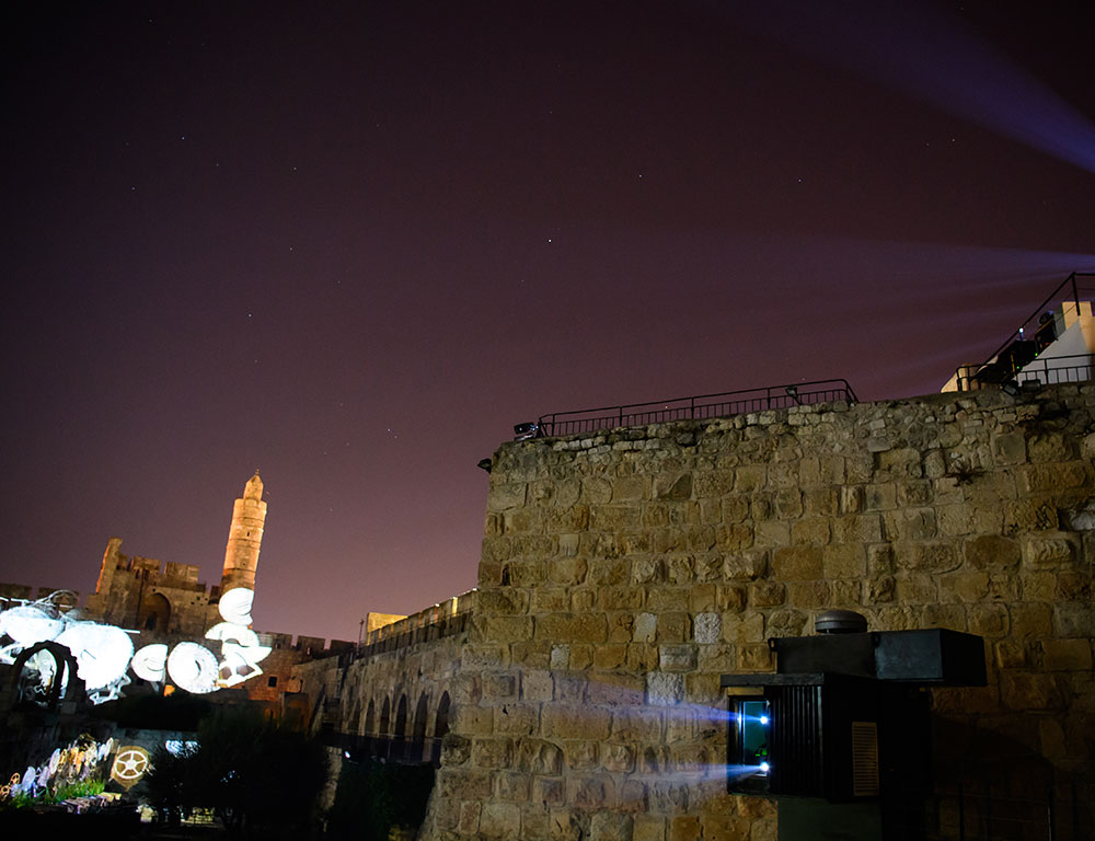 Projection Mapping at the Tower of David Museum in Jerusalem