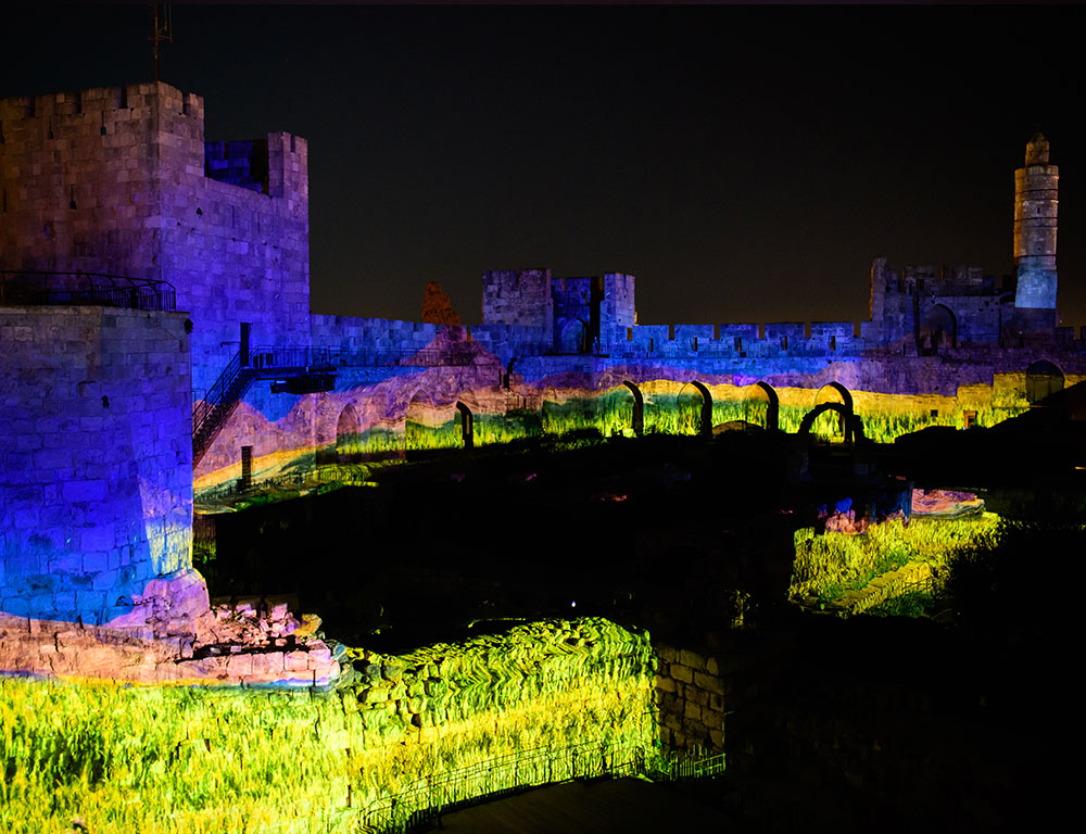 Projection Mapping at the Tower of David Museum in Jerusalem