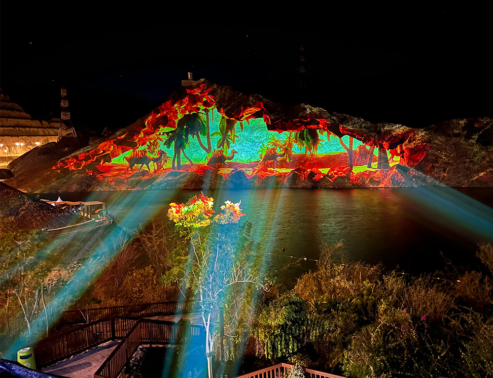 Digital Projection and Artabesk move mountains at Sharjah Light Festival
