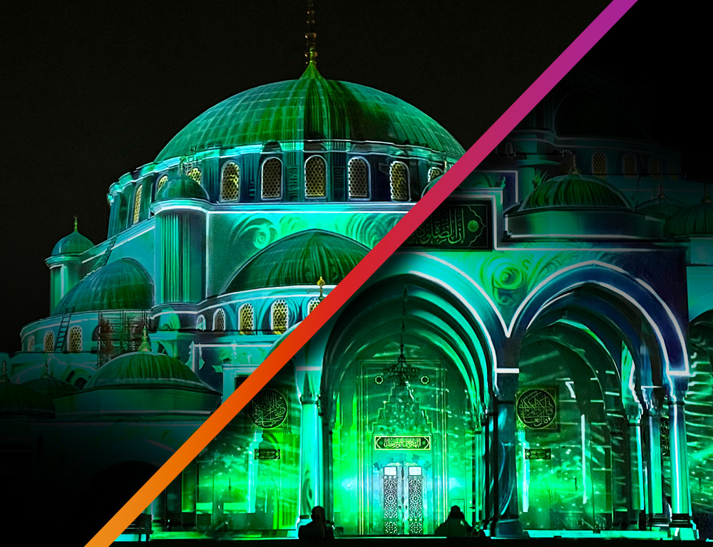 Digital Projection and Artabesk move mountains at Sharjah Light Festival