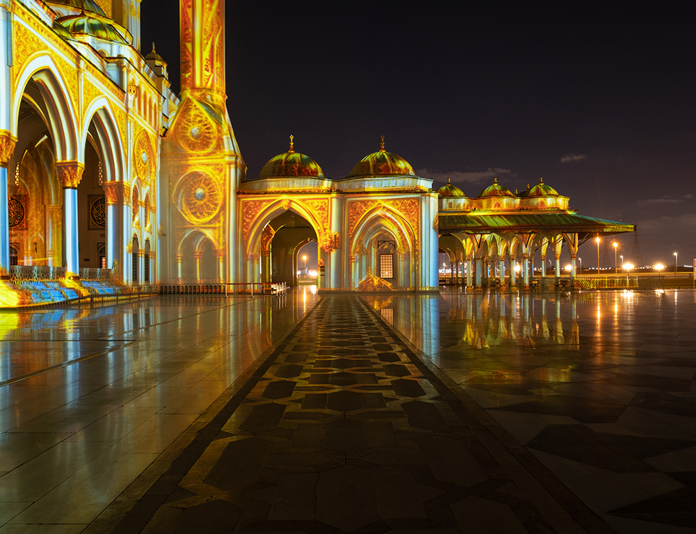 Digital Projection and Artabesk move mountains at Sharjah Light Festival
