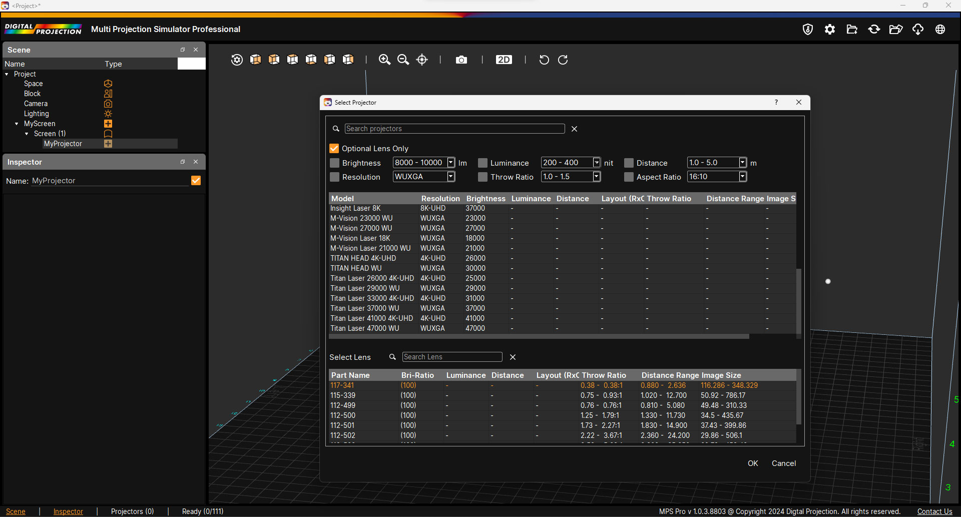 Multi Projection Simulator Pro
