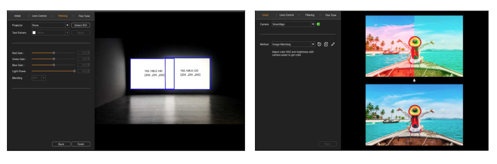 Projector Screen Matching