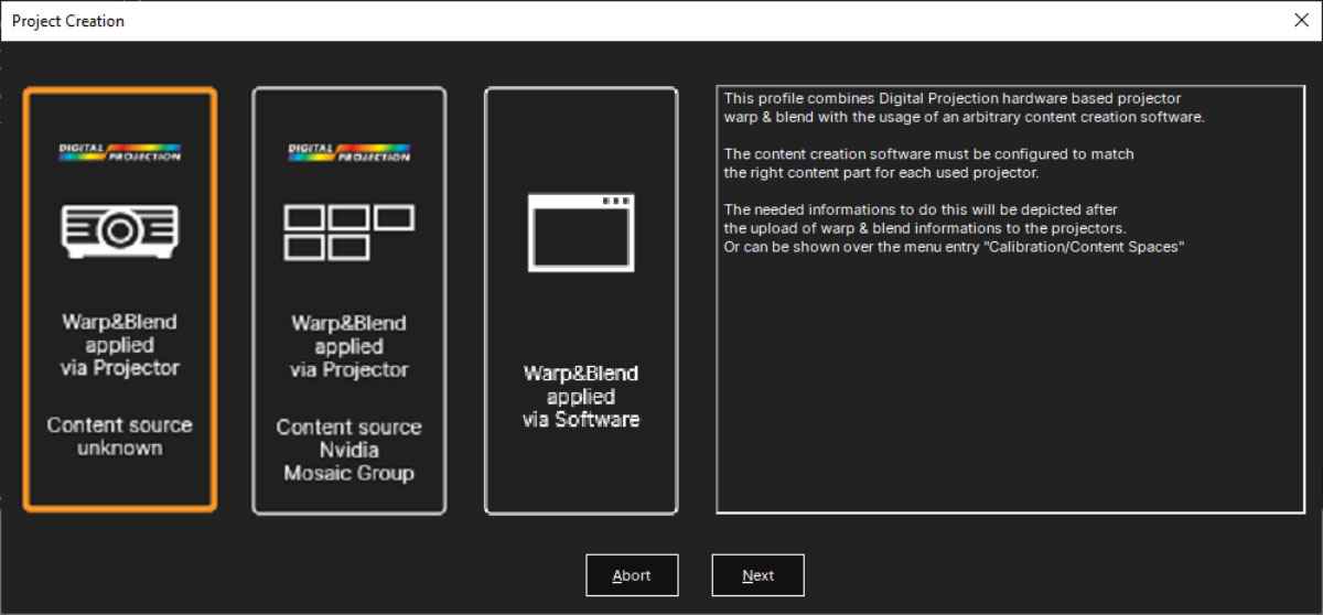 Warp and blend in projector hardware