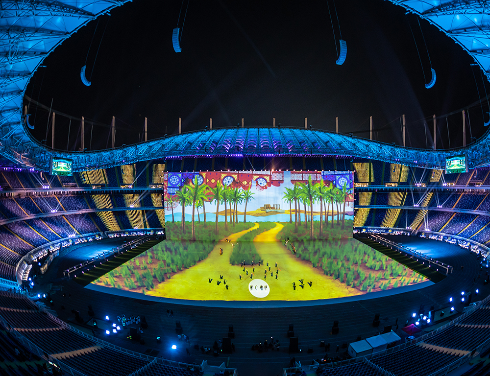 Digital Projection and HiLights Group deliver a TITAN-sized 3D projection mapping spectacle