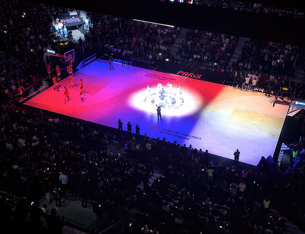 Digital Projection lights up the court with Paris Basketball