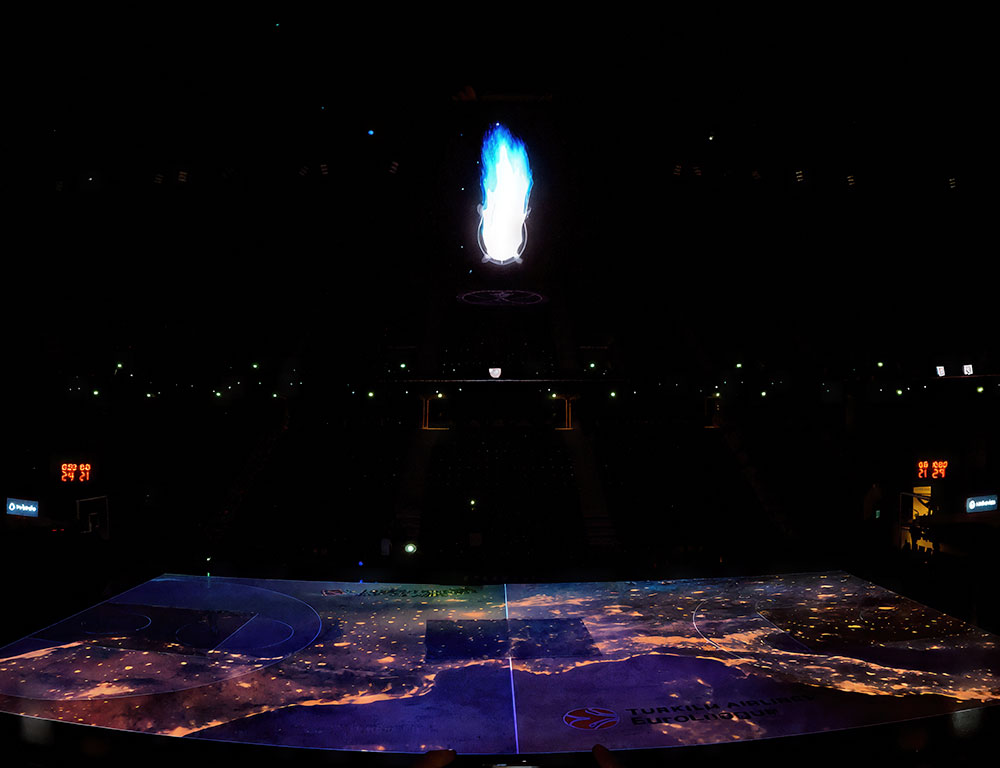 Digital Projection lights up the court with Paris Basketball